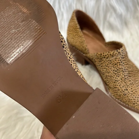 Madewell The Brady Lowcut Bootie in Spotted Calf Hair Size 6.5 - Picture 11 of 11